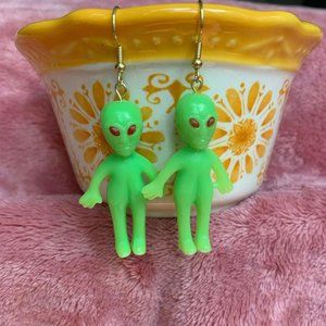 Cute Lil Alien Earrings